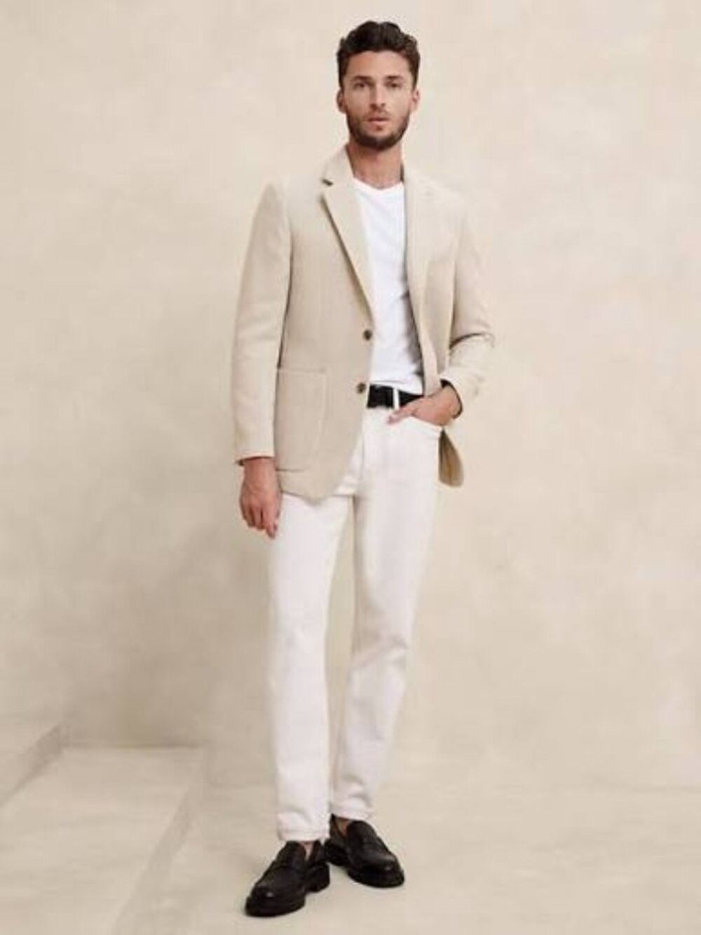 NWT 42R Banana Republic Factory Tailored Fit Tweed Herringbone Jacket Blazer